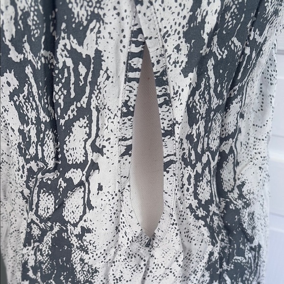 Free People Gray and White Snake Print Maxi Dress Sequins Size S - Picture 4 of 7